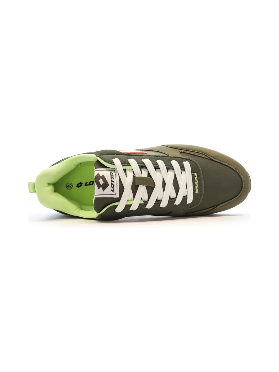 Baskets Kaki/Blanche Homme Lotto Twenty 5 5