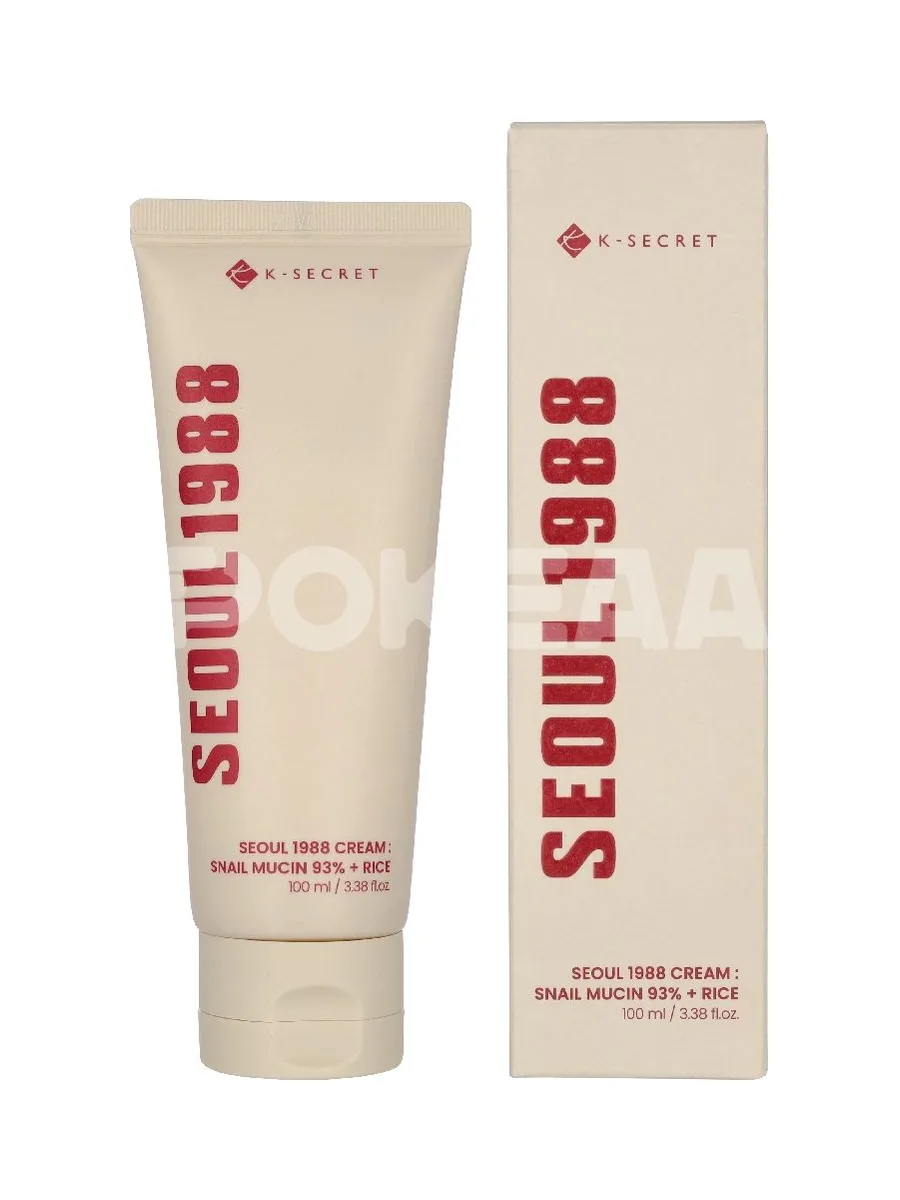 K-Secret Seoul 1988 Cream Snail Mucin 93% + Rice 100ml 1