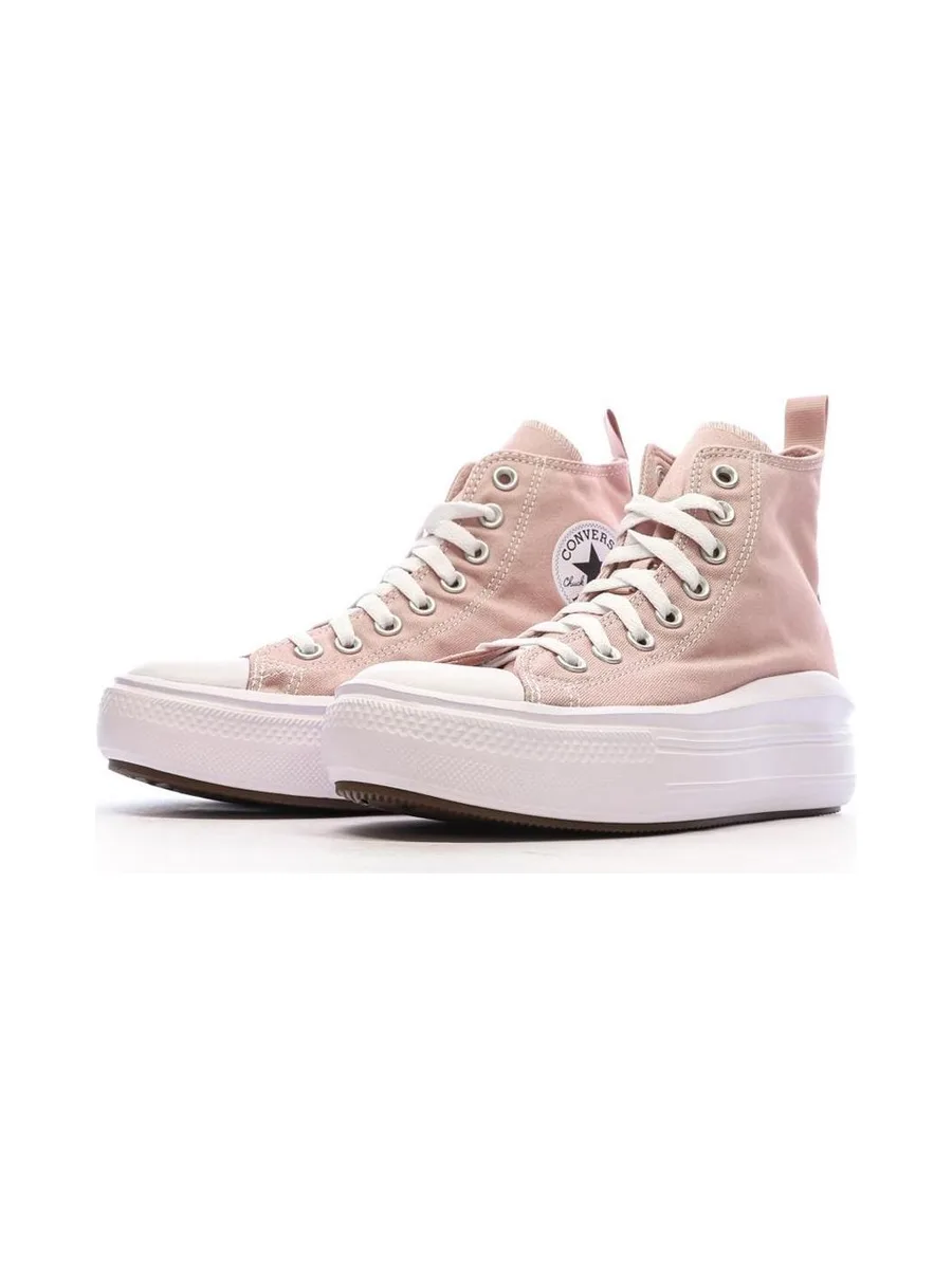 Baskets Roses Fille Converse All Star Move Platform A08745C 7
