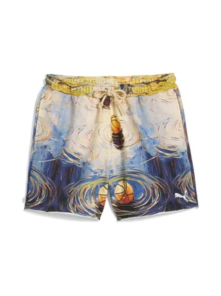 Short Bleu/Jaune Homme Puma Dylan 1
