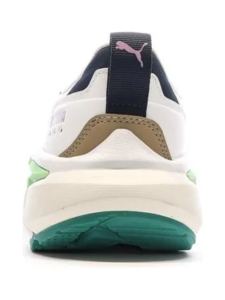 Baskets Blanches/Vertes Femme Puma Spina 3
