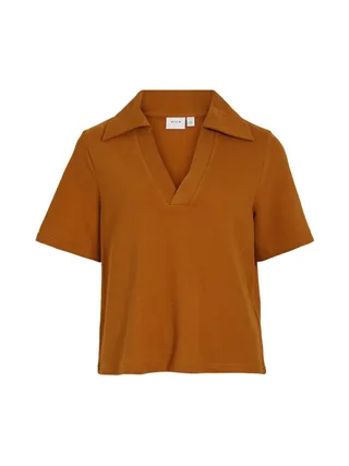 T-shirt Orange Femme Vila Vialos 1