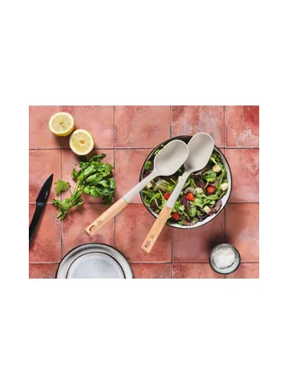 Couverts à salade en bois et silicone GUNNAR 2