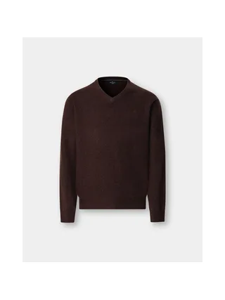 Pull HACKETT en laine d'agneau à col en V 2