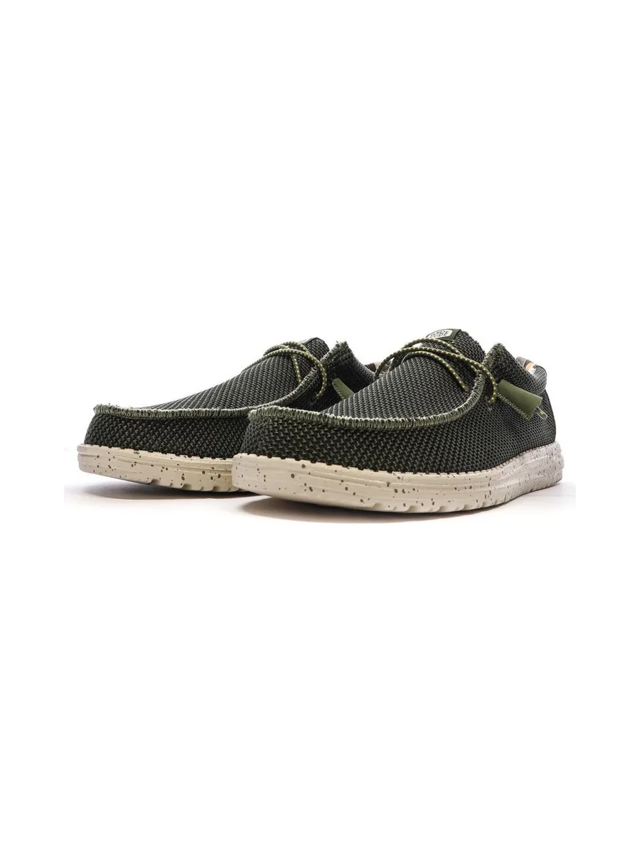Chaussures Kaki Homme Hey Dude Wally Sox Pine 7