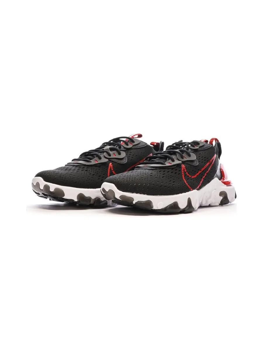 Baskets Noires/Rouges Homme Nike React Vision 7