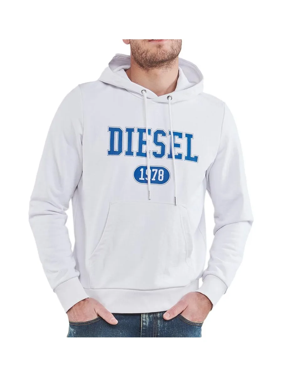 Sweat Blanc/Marine Homme Diesel Felpa 2