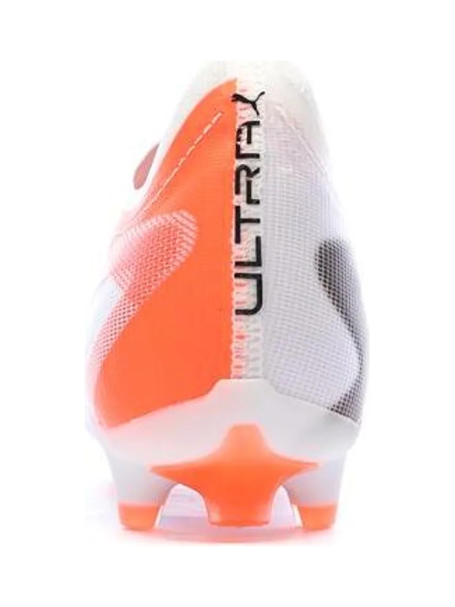 Chaussures de football Blanches/Oranges Homme Puma Ultra 5 Match 4