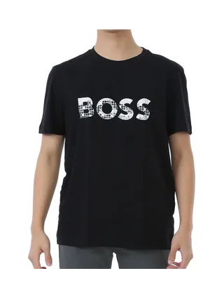Lot de 2 t-shirts Noir/Blanc Homme Hugo Boss Imprimé 2
