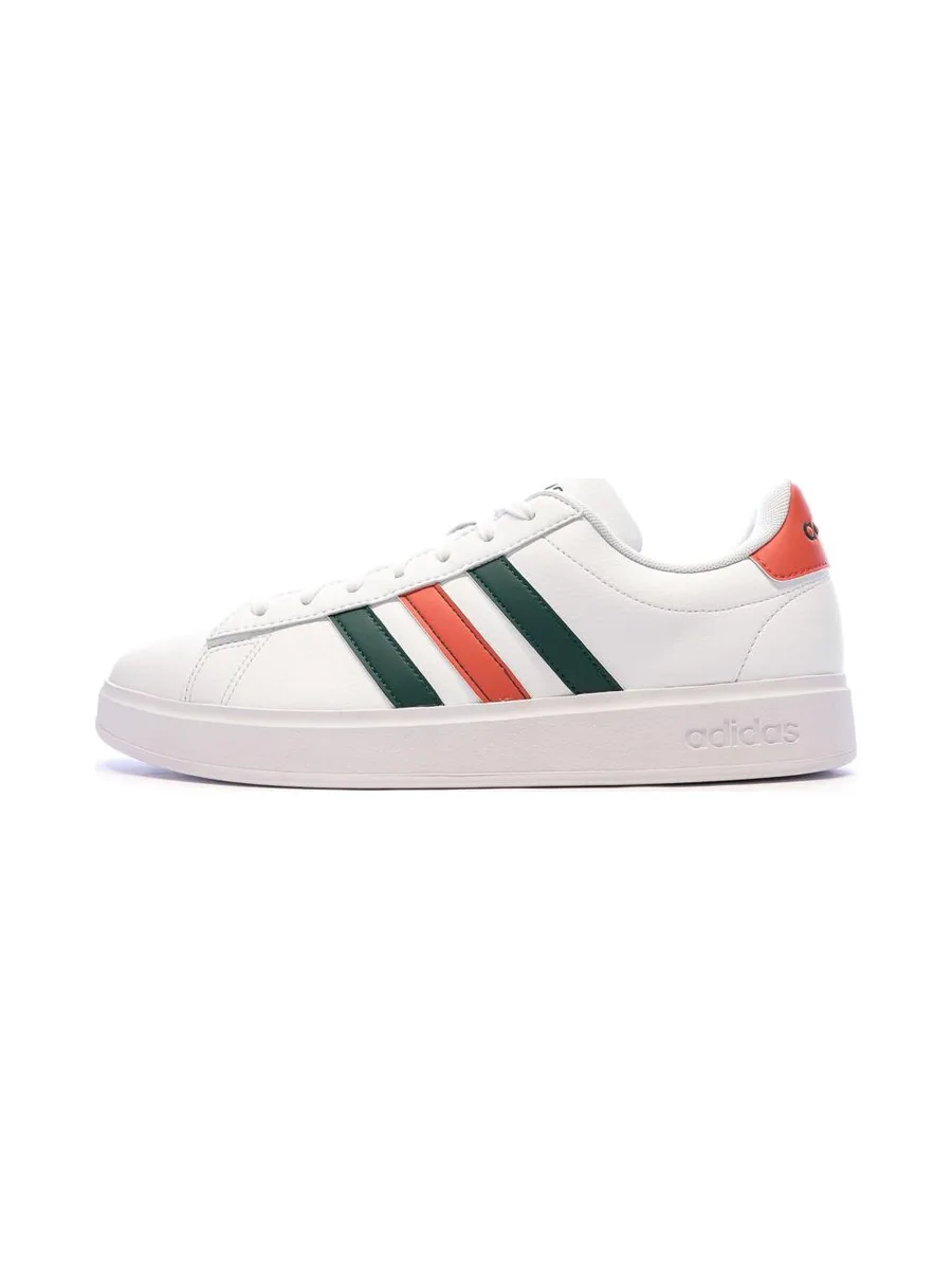 Baskets Blanc/Noir/Rouge Homme Adidas Grand Court 2.0 1