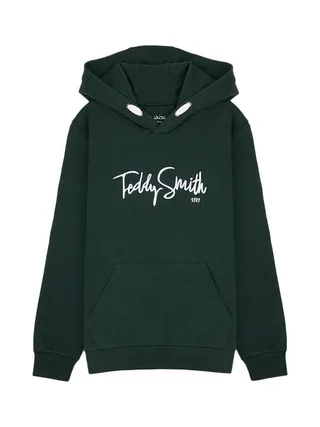 Sweat à Capuche Vert Foncé Garçon Teddy Smith Evry1 1