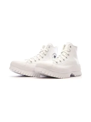 Baskets Blanches Femme Converse All Star Lugged A03705C 6