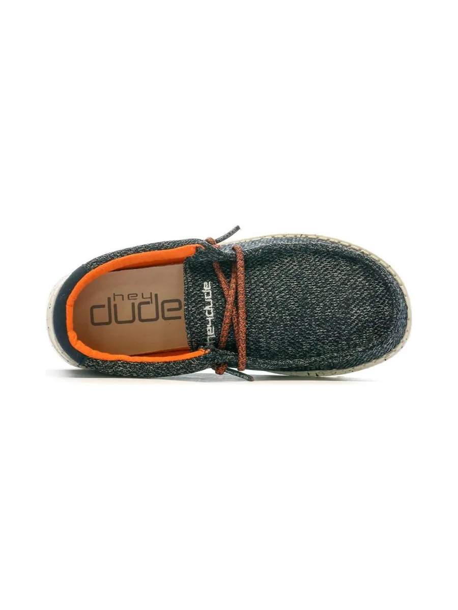 Chaussures Marine Garçon Hey Dude Wally Youth 5