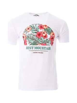 T-shirt Blanc Homme Best Mountain 1016 1