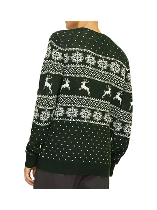 Pull de Noel Vert Homme Jack & Jones Xmas Gabriel 2