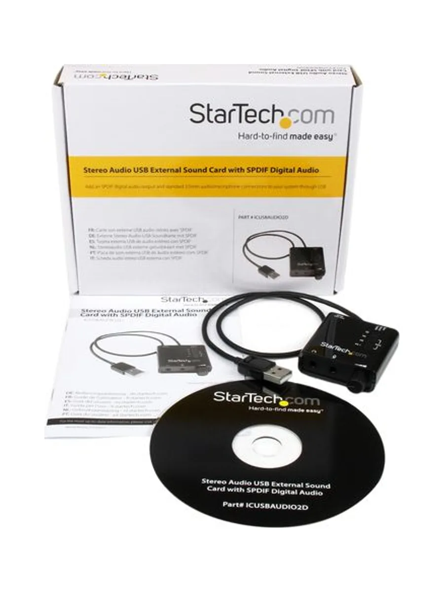 USB Sound Card Audio Adapter w/SPDIF 5