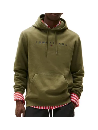 Sweat Kaki Homme Tommy Hilfiger Tjm Reg Linear 1