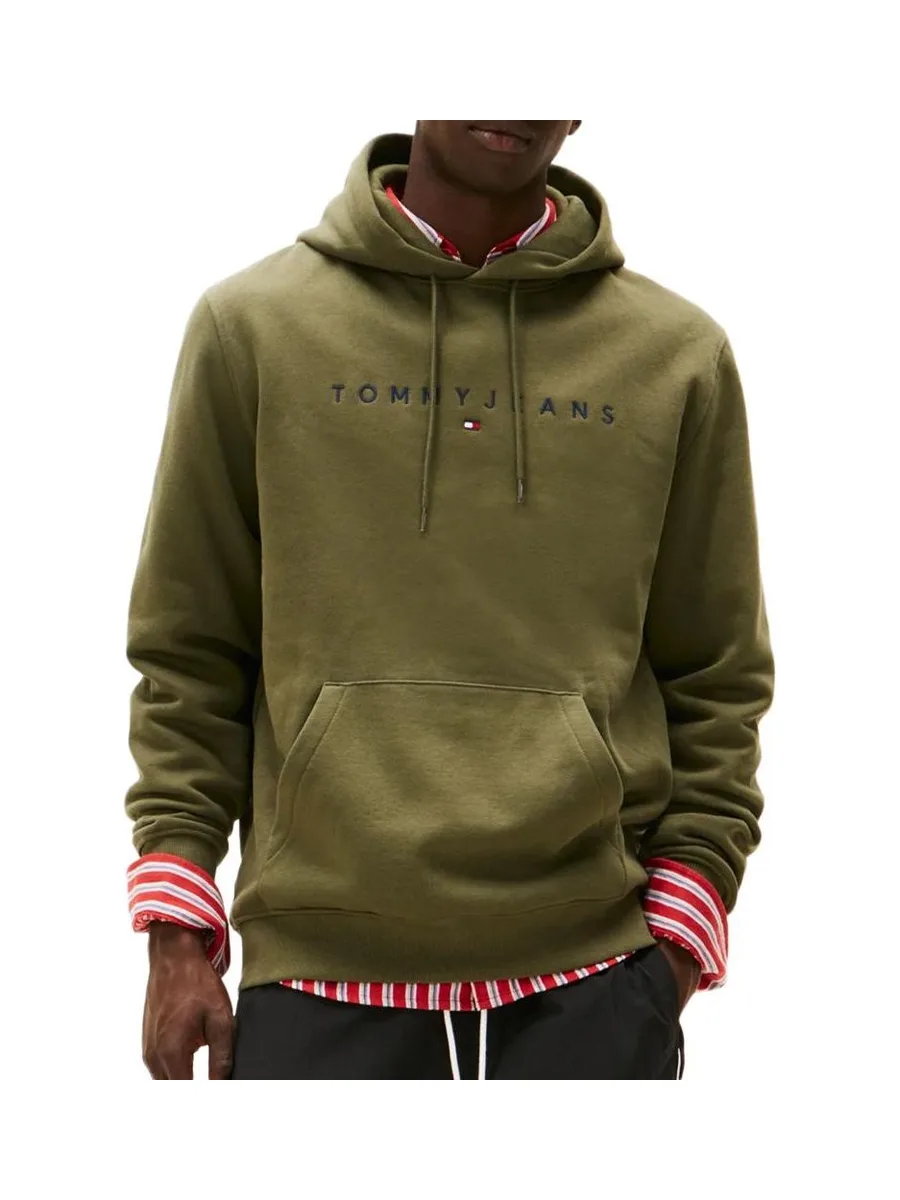 Sweat Kaki Homme Tommy Hilfiger Tjm Reg Linear 2