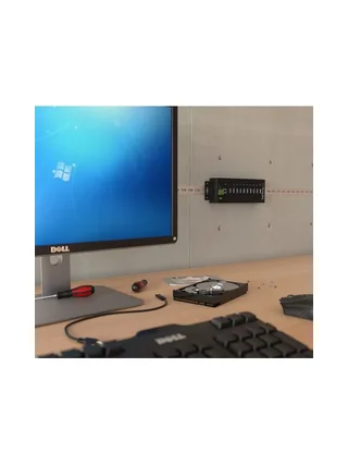 10 Port Industrial USB 3.0 Hub - Metal 4