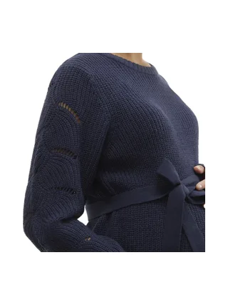 Robe Pull de Grossesse Marine Femme Mamalicious Newlina 3