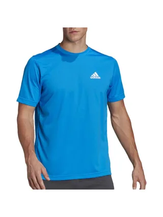T-Shirt Bleu Homme Adidas HF7158 1