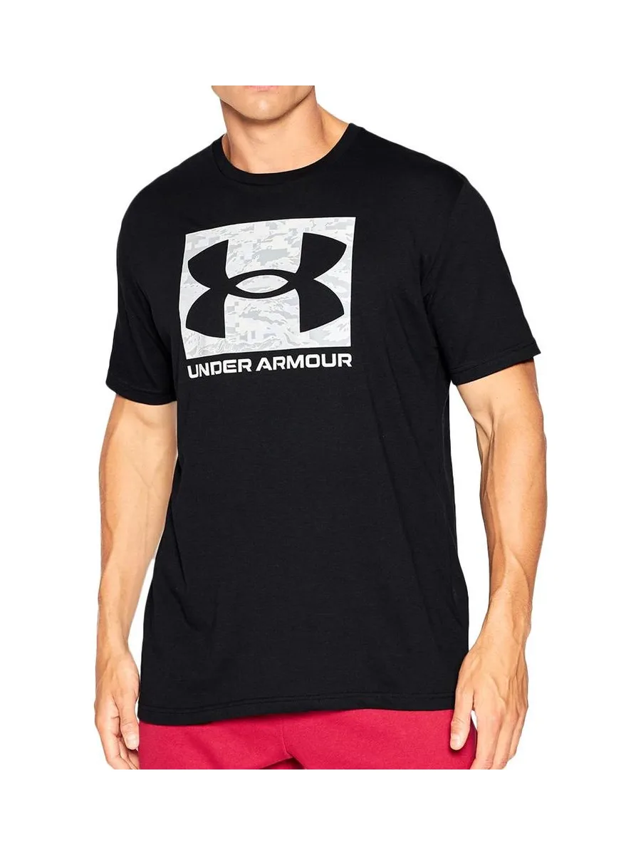 T-Shirt Noir Homme Under Armour Camo Boxed 2