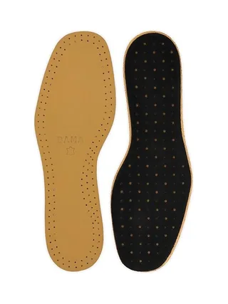 Semelles Intérieures Bama en Cuir Véritable et Charbon Actif 1