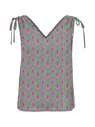 Top Vert Femme Only Ruching 1