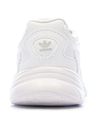 Baskets Blanches/Roses Fille Adidas Falcon El 3
