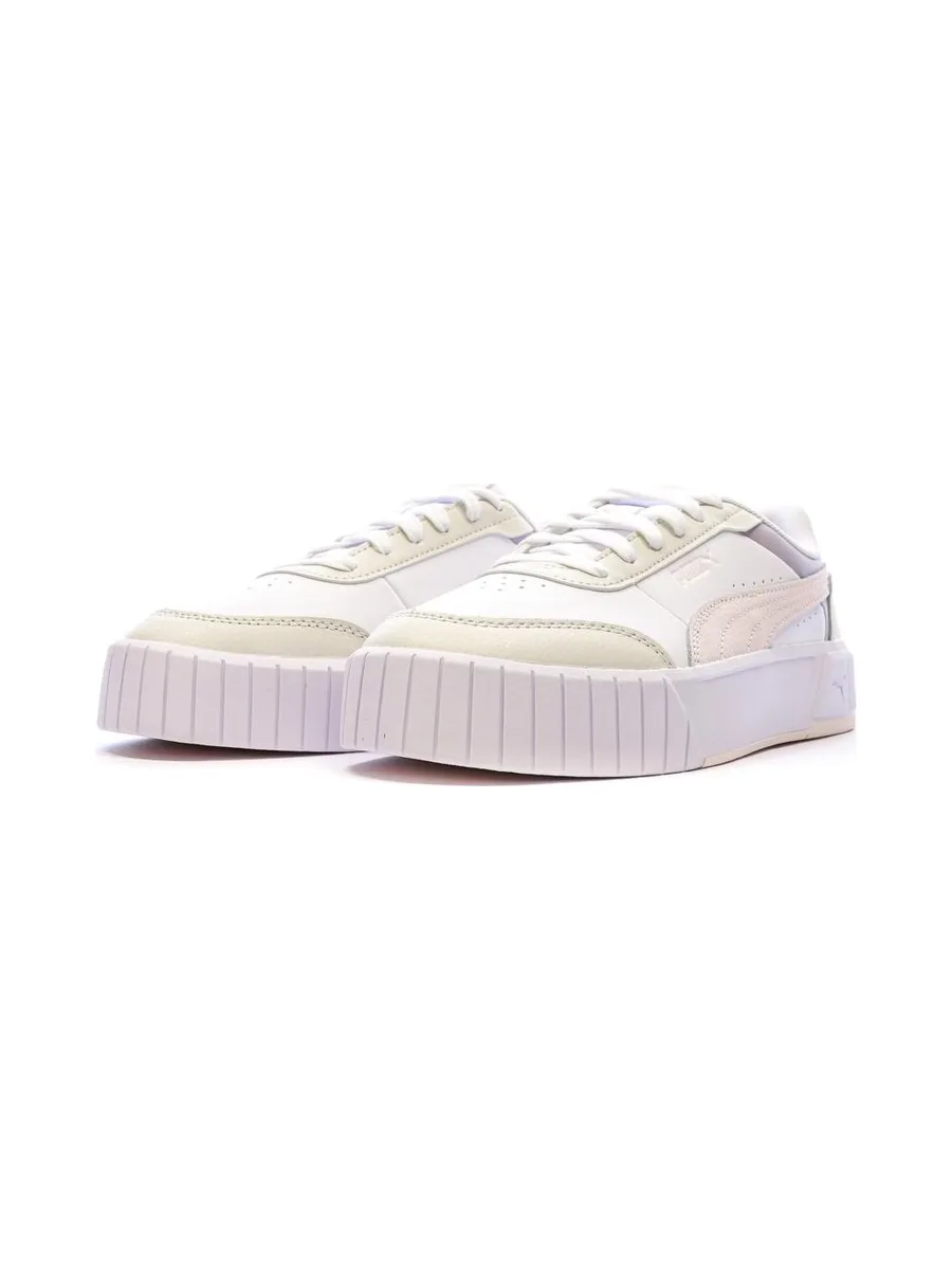 Baskets Blanches/Mauve Fille Puma Carina Mia 6