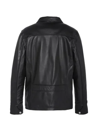 Veste En Cuir Noire Homme Schott LC9521D 2