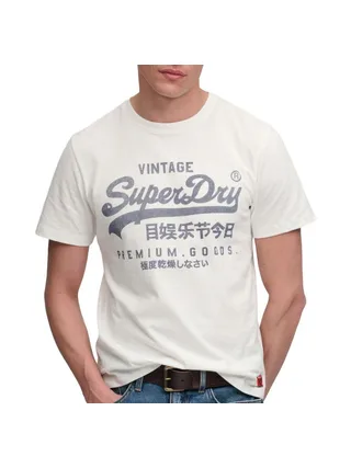 T-Shirt Blanc Homme Superdry Classic 1 1