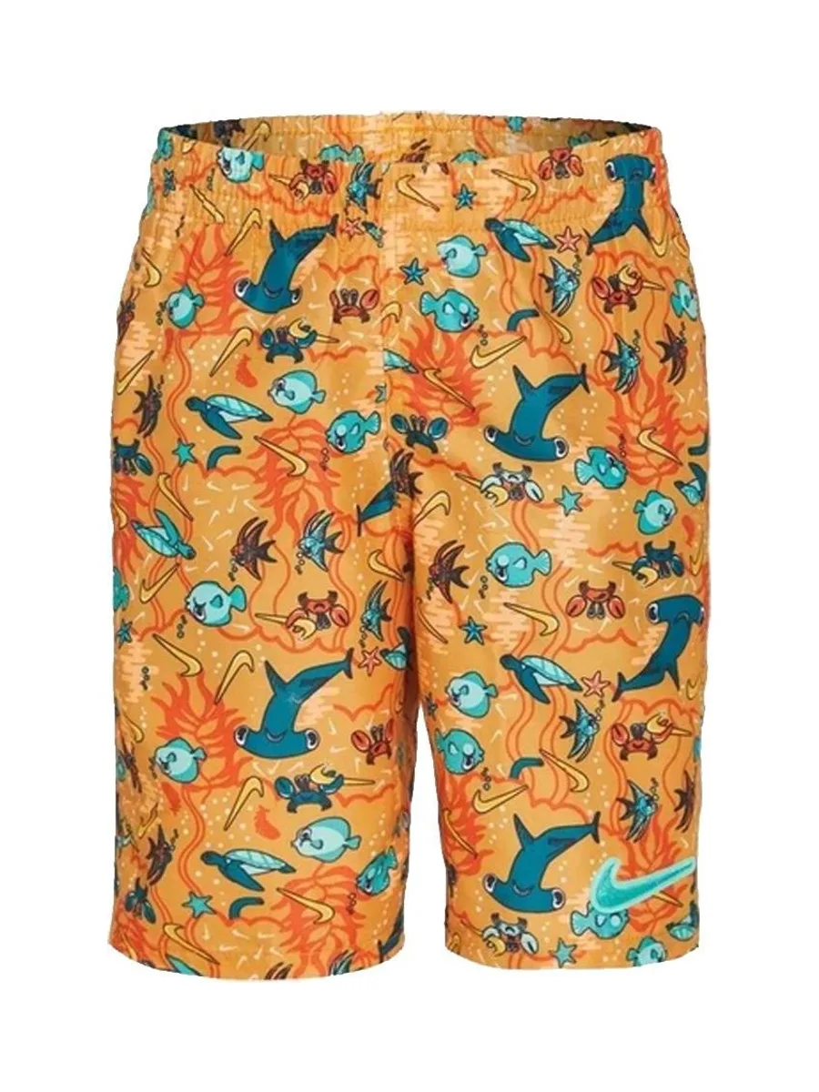 Short de bain Orange/Bleu Garçon Nike 6 Volley 2