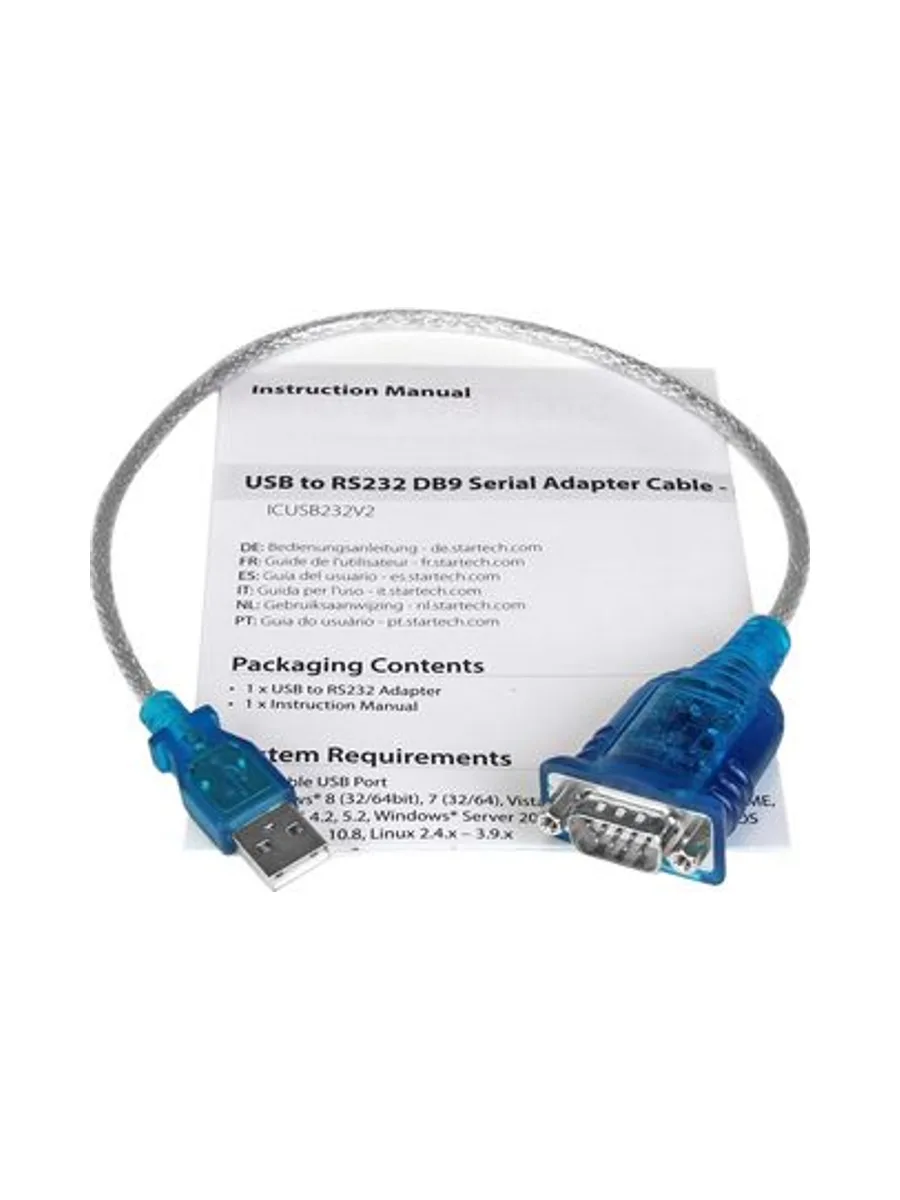 StarTech.com ICUSB232V2 serial cable 6