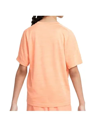 T-Shirt Orange Corail Fille Nike Running 2