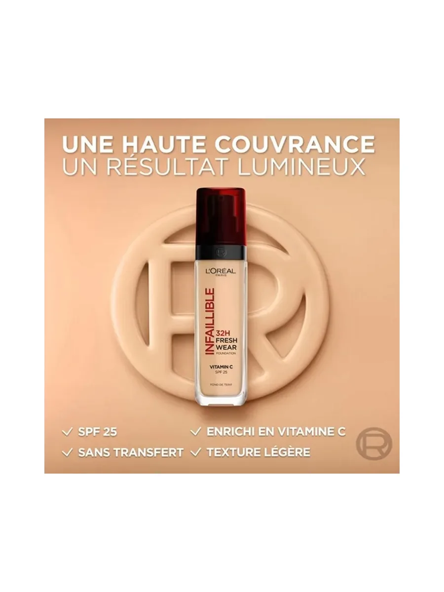 Fond de teint L'Oréal Paris Infaillible 32H Fresh Wear Teinte 310 3