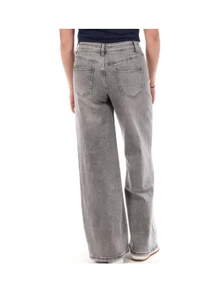Jean Droit Gris Moyen Femme Monday Premium 1930A 2