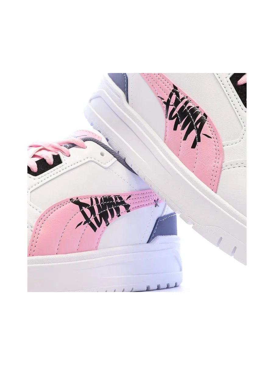 Baskets Blanc/Mauve/Rose Fille Puma Shuffle Downtown 8