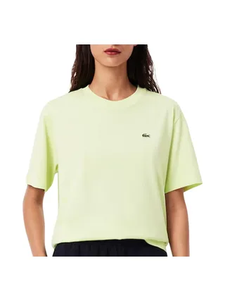 T-shirt Vert Fluo Femme Lacoste TF7215 1