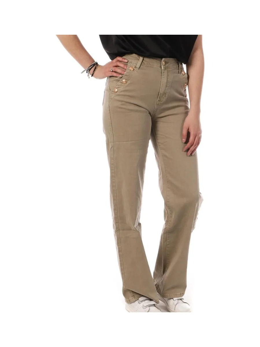 Pantalon Beige Femme My Tinas LW-246 1