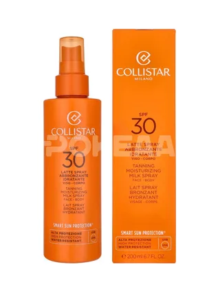 Collistar Tanning Moisturizing Milk Spray Face-Body SPF30 200ml 1