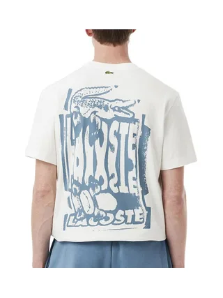 T-shirt Écru Homme Lacoste Classic Fit 2