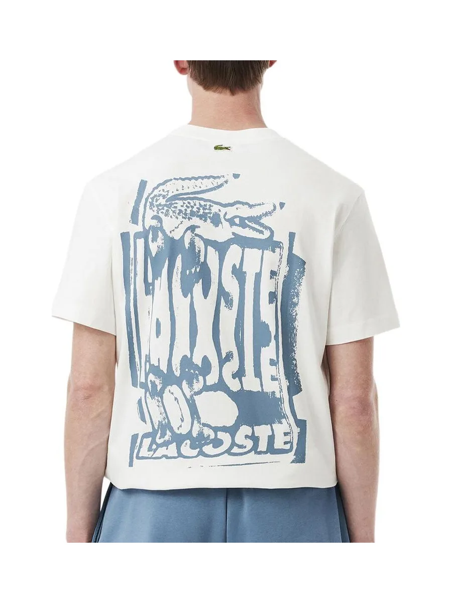 T-shirt Écru Homme Lacoste Classic Fit 3