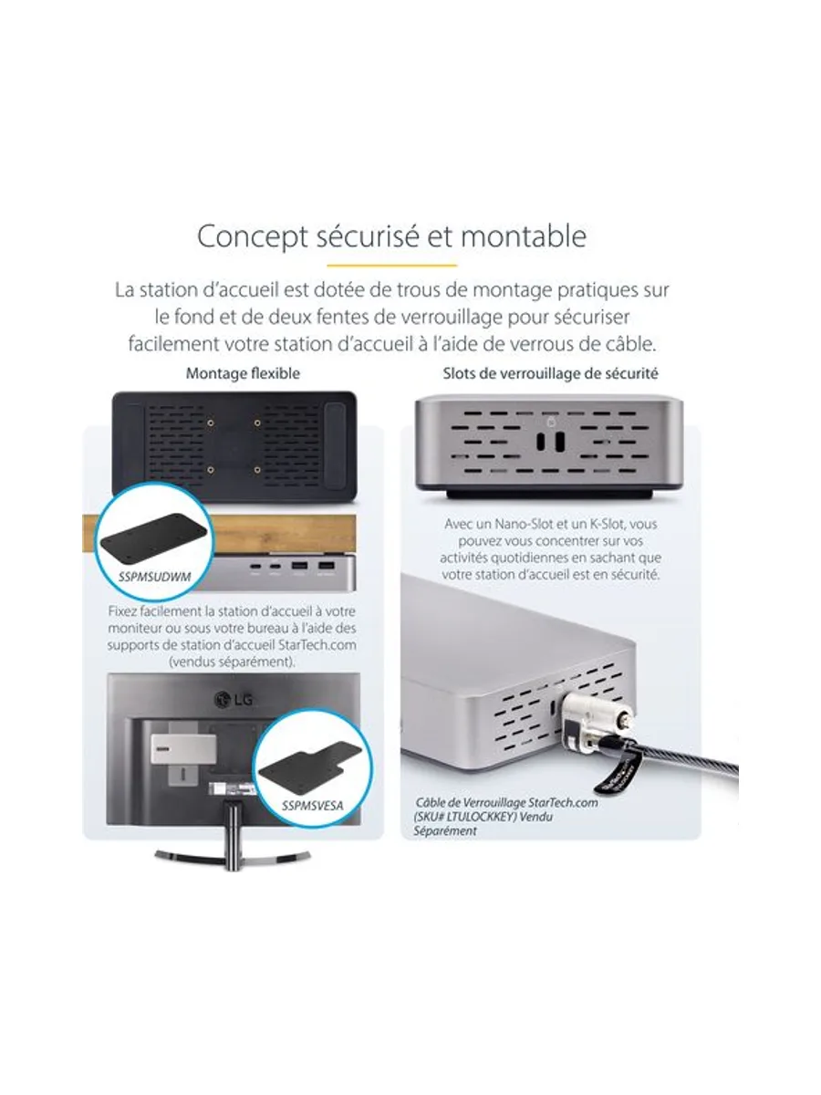 StarTech.com 155UE-USB4-DOCK laptop dock/port replicator 15