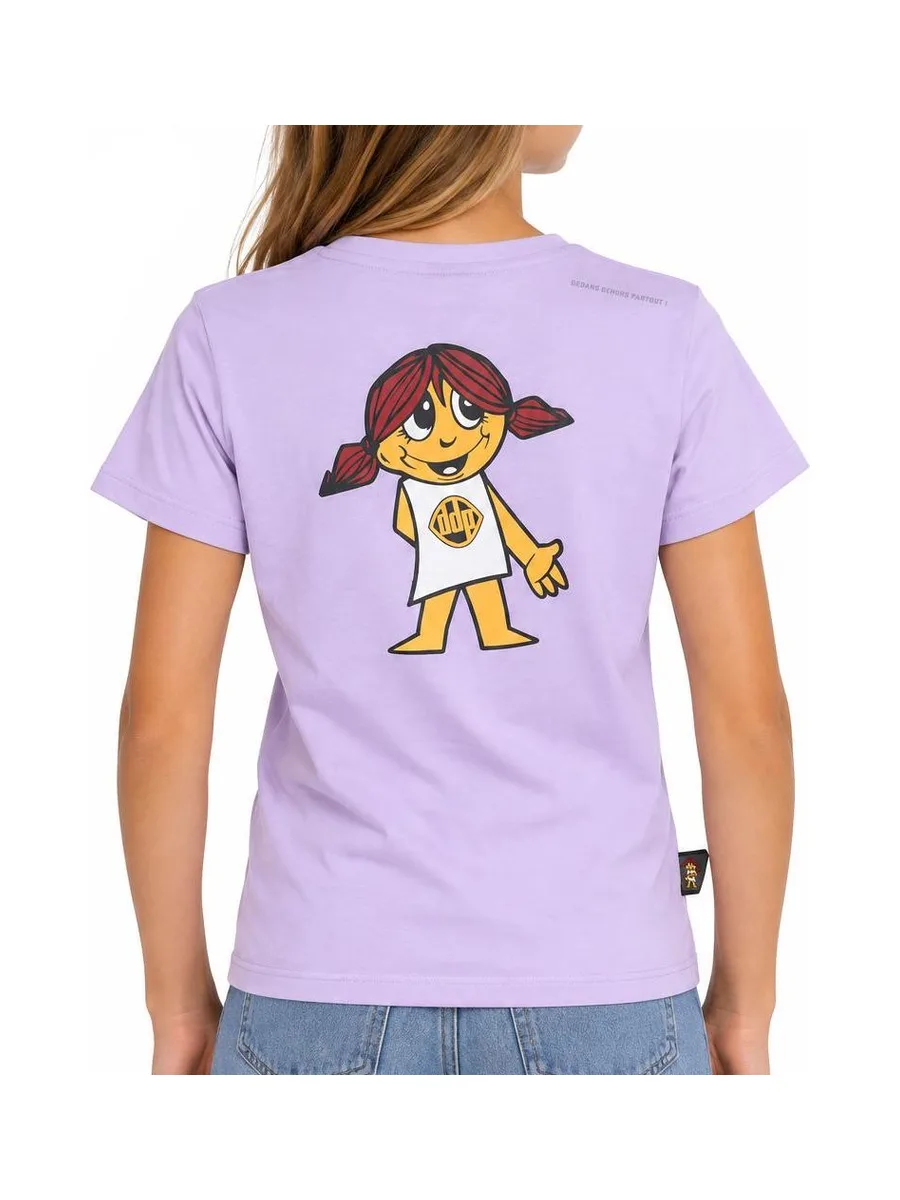 T-Shirt Mauve Fille DDP Shirt 3