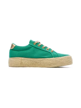 Baskets en Toile Vertes Femme Vert Cache Cache Choescapa 2