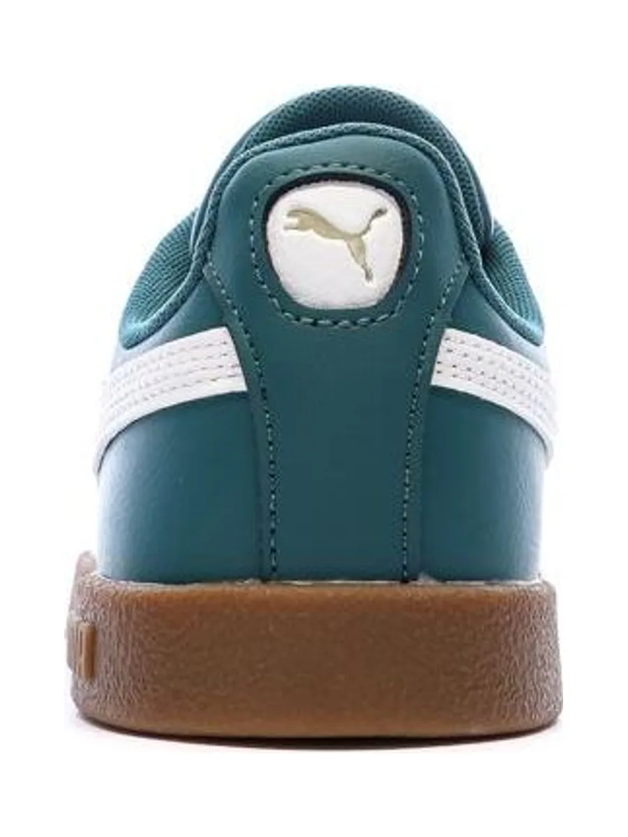 Baskets Vert Femme Puma Club Indoor 4