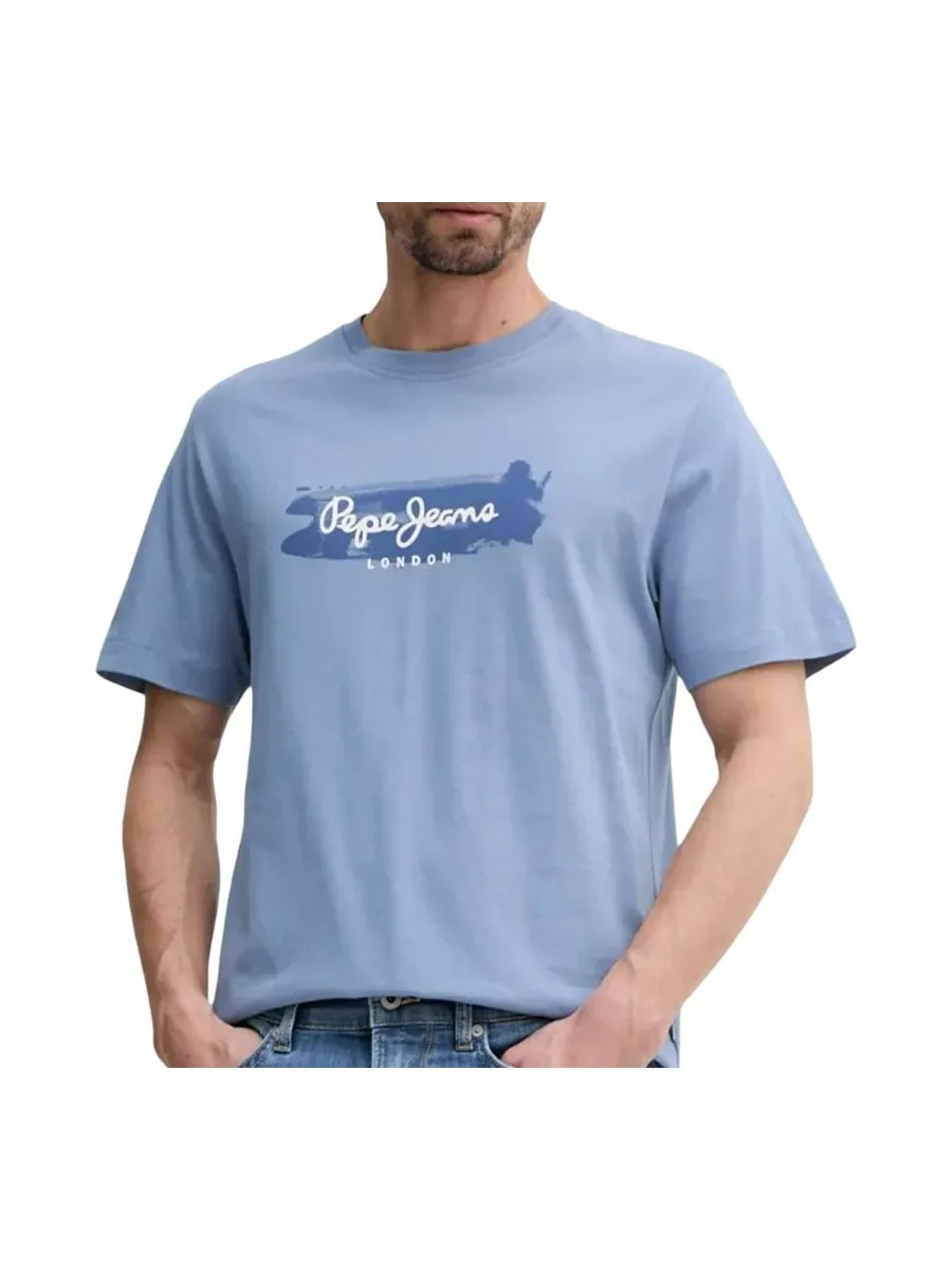 T-shirt Bleu Homme Pepe jeans Picthon- 2