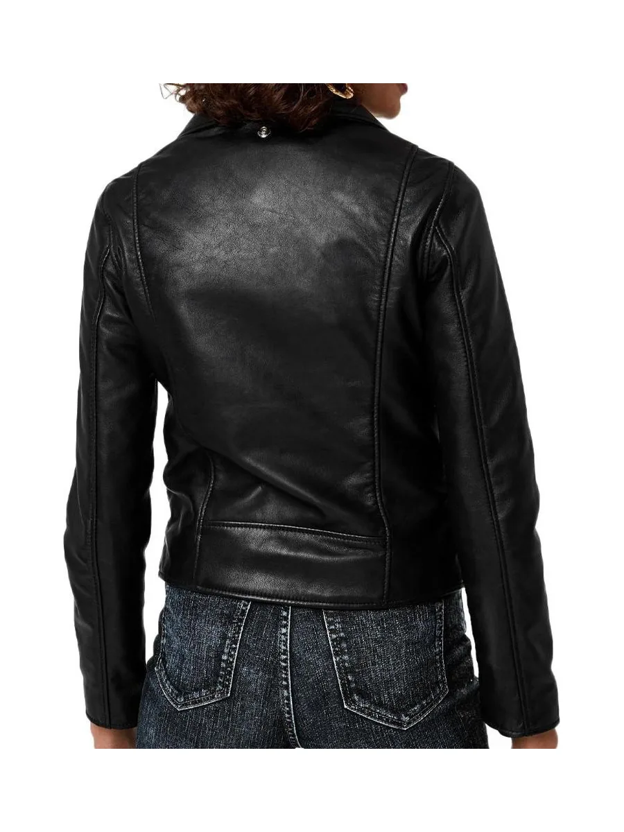 Veste en cuir Noir Femme Schott Lcw8615 3