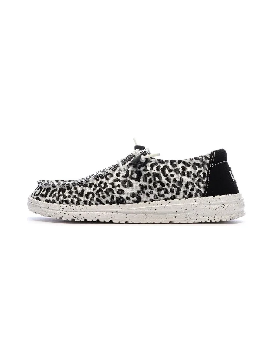 Chaussures Noir/Blanc Femme Hey Dude Blackgrey 2